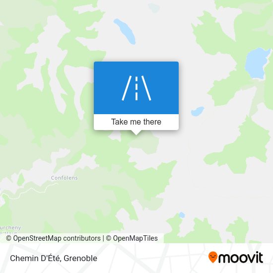 Chemin D'Été map