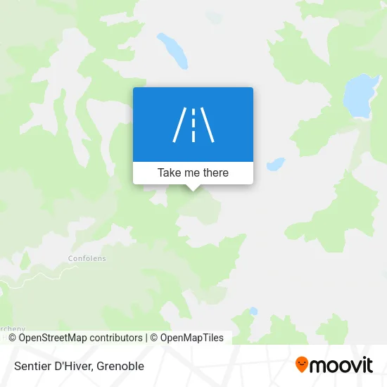 Sentier D'Hiver map