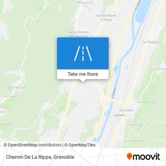 Chemin De La Rippe map