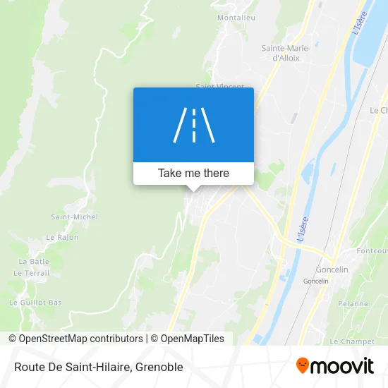 Route De Saint-Hilaire map