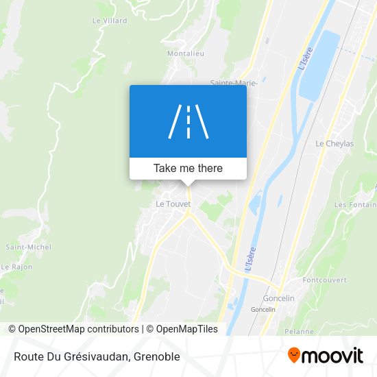 Route Du Grésivaudan map