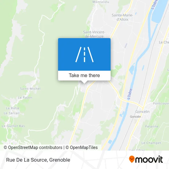 Rue De La Source map