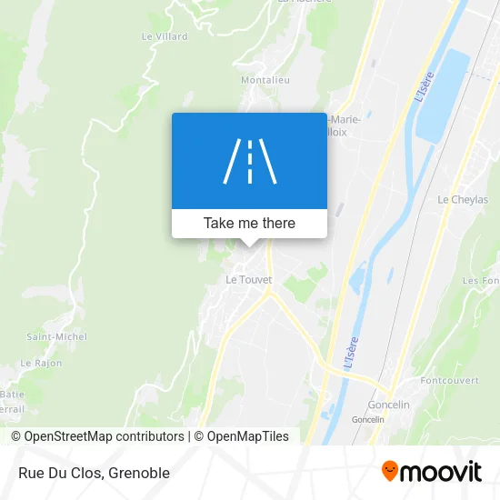 Rue Du Clos map