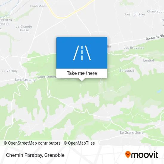 Chemin Farabay map