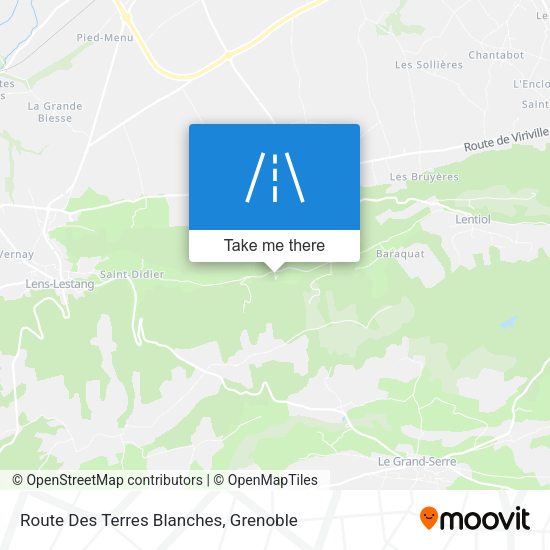 Route Des Terres Blanches map