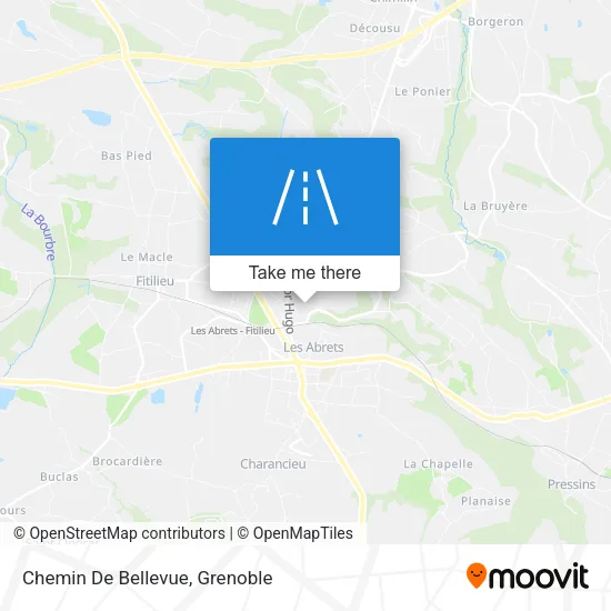 Chemin De Bellevue map