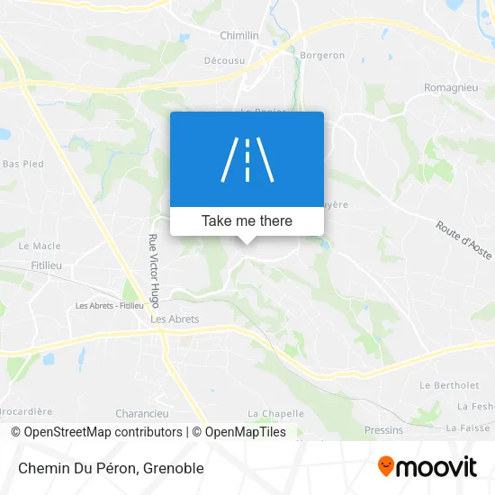 Chemin Du Péron map