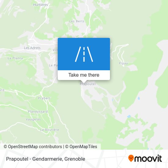 Prapoutel - Gendarmerie map