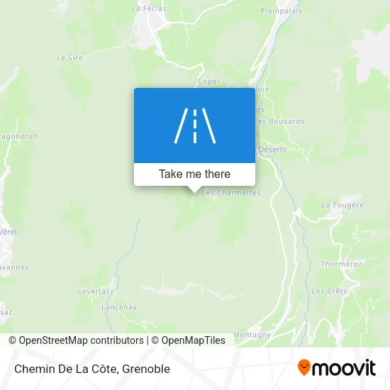 Chemin De La Côte map
