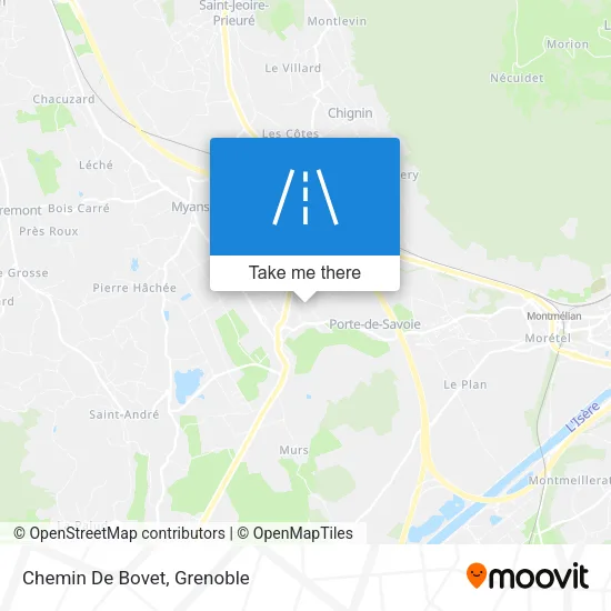 Chemin De Bovet map