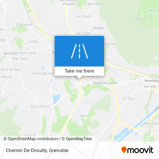 Chemin De Drouilly map