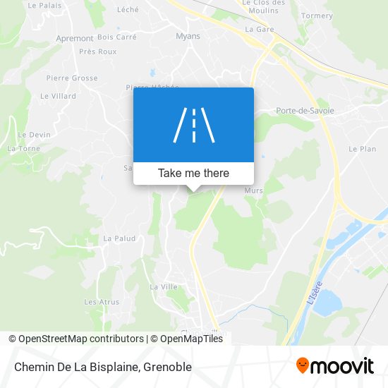 Chemin De La Bisplaine map