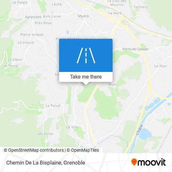Chemin De La Bisplaine map