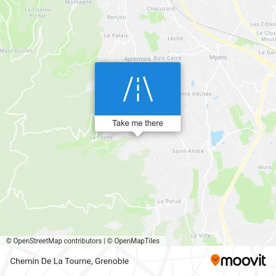 Chemin De La Tourne map