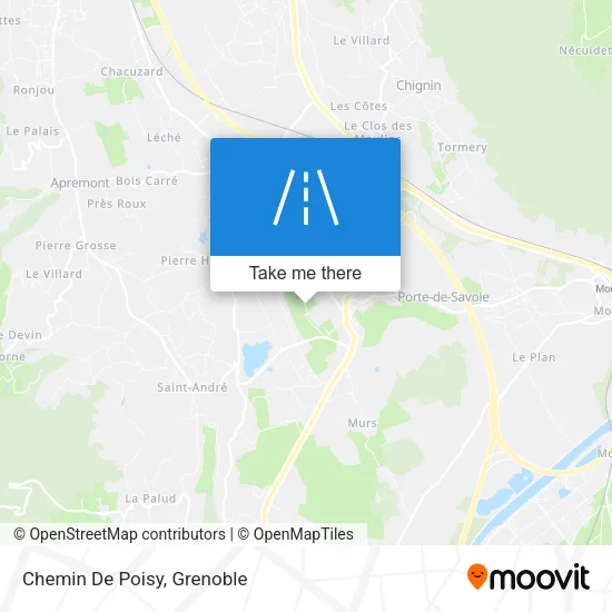 Chemin De Poisy map