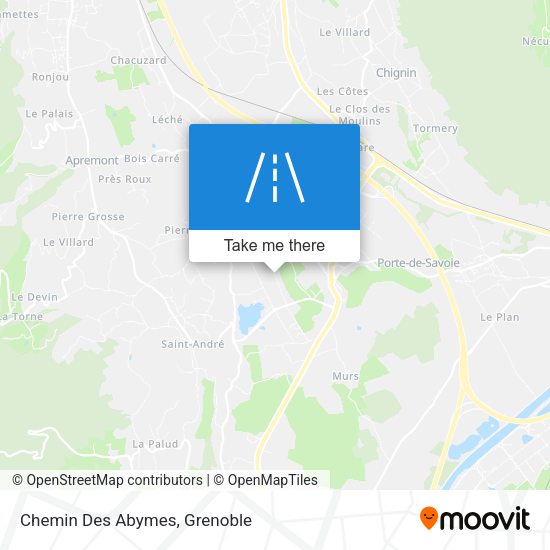 Chemin Des Abymes map