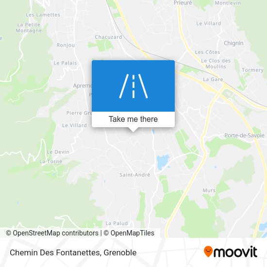 Chemin Des Fontanettes map