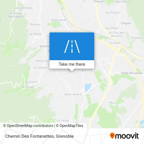 Chemin Des Fontanettes map
