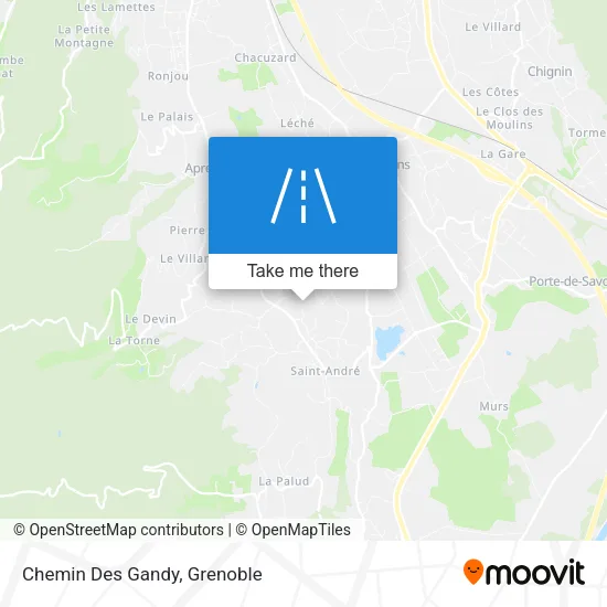 Chemin Des Gandy map
