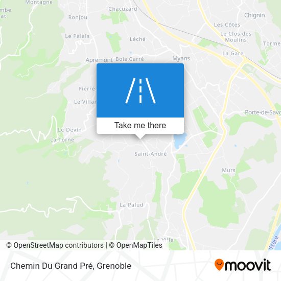 Chemin Du Grand Pré map