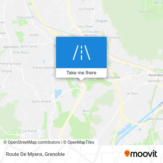 Route De Myans map