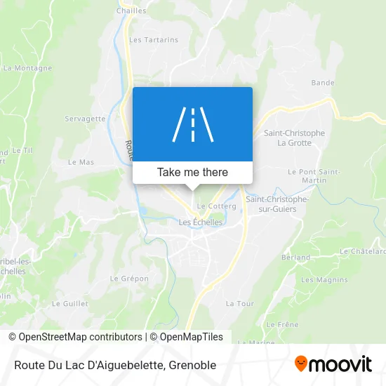 Route Du Lac D'Aiguebelette map
