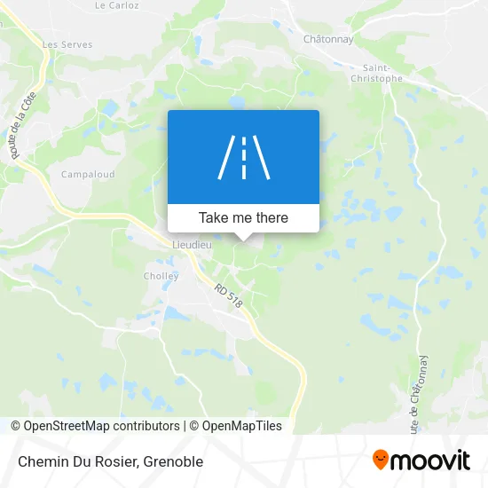 Chemin Du Rosier map