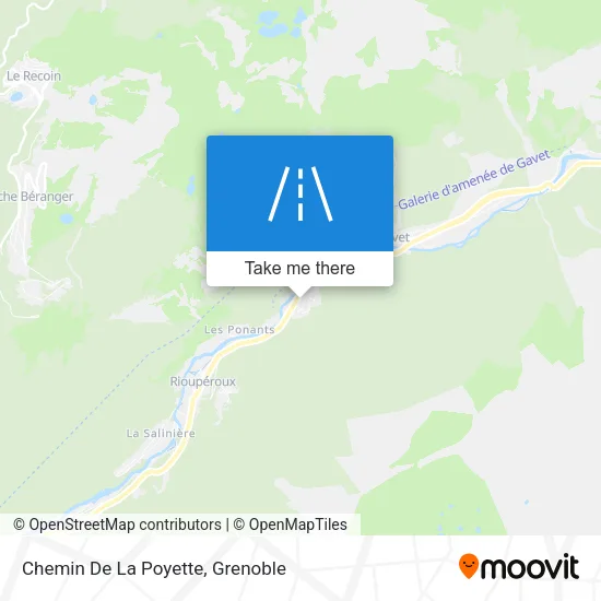Chemin De La Poyette map