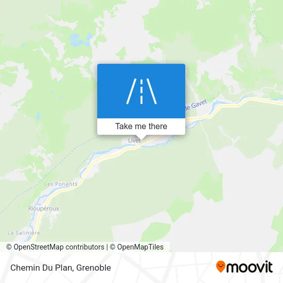 Chemin Du Plan map