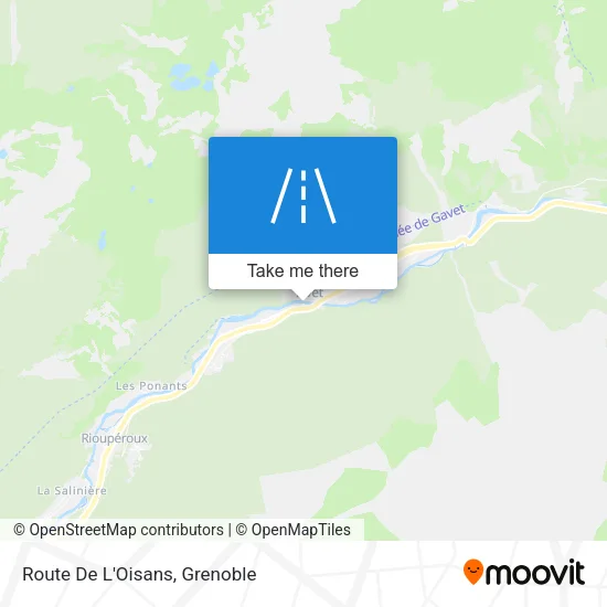 Route De L'Oisans map