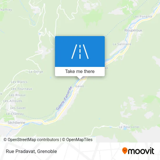 Rue Pradavat map