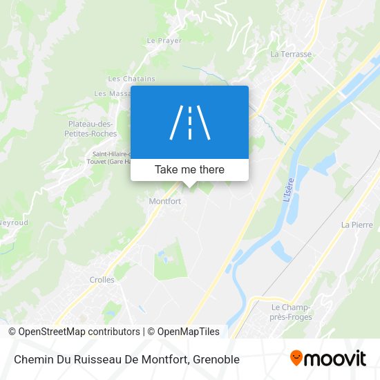 Chemin Du Ruisseau De Montfort map