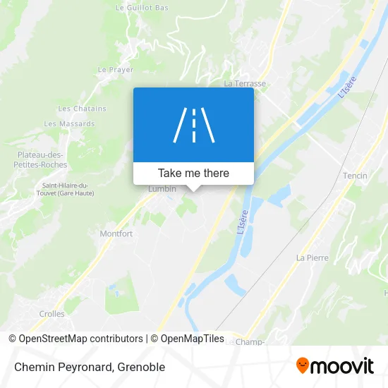 Chemin Peyronard map