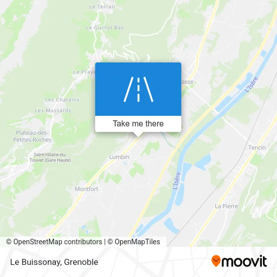 Le Buissonay map