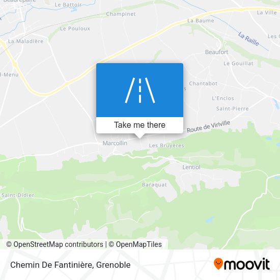 Chemin De Fantinière map