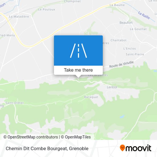 Chemin Dit Combe Bourgeat map