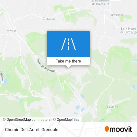 Chemin De L'Adret map