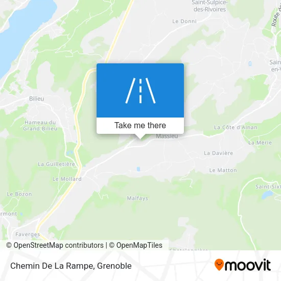 Chemin De La Rampe map