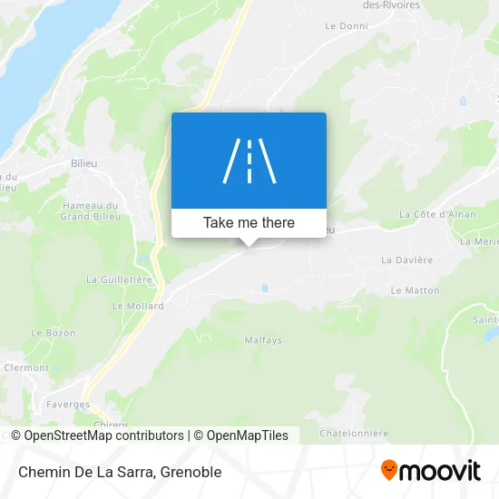 Chemin De La Sarra map
