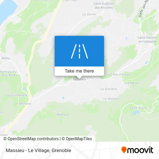 Massieu - Le Village map