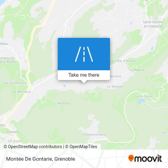 Montée De Gontarie map