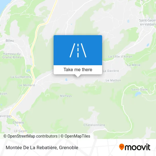 Montée De La Rebatière map