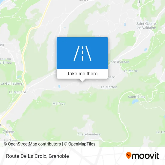 Route De La Croix map
