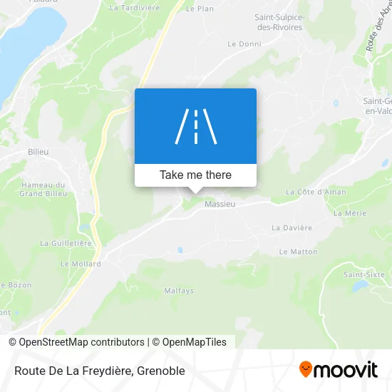 Route De La Freydière map