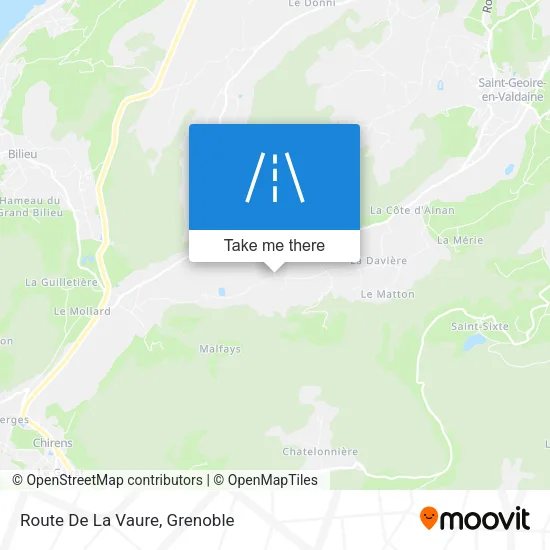 Route De La Vaure map