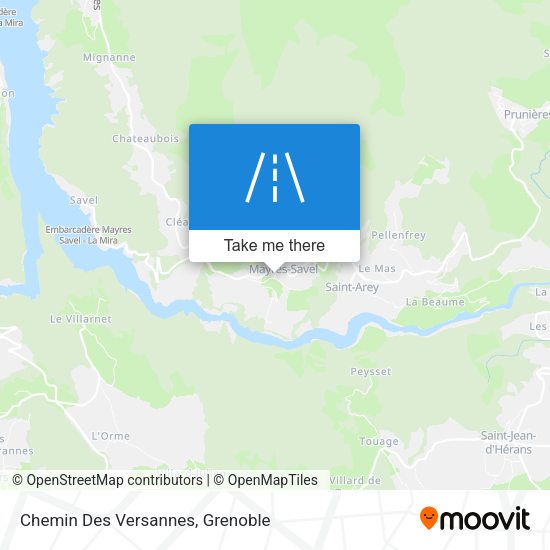 Chemin Des Versannes map