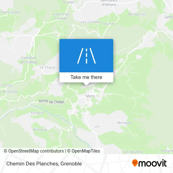 Chemin Des Planches map