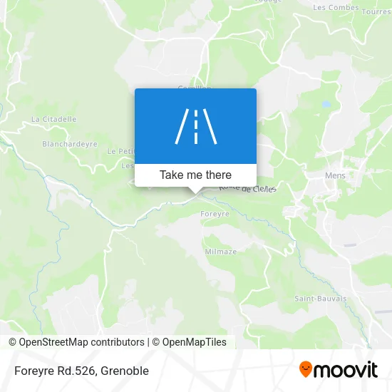 Foreyre Rd.526 map