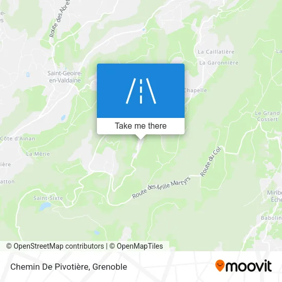 Chemin De Pivotière map