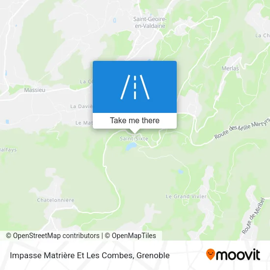 Impasse Matrière Et Les Combes map